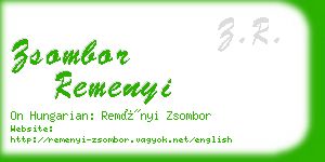 zsombor remenyi business card